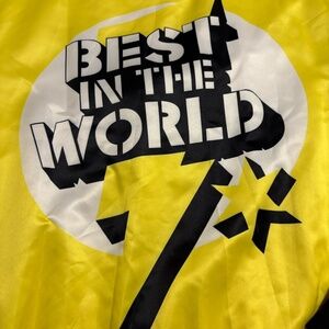 CM Punk NEW Chalk Line WWE GTS Fanimation Size XL Satin Black Yellow Jacket NWT